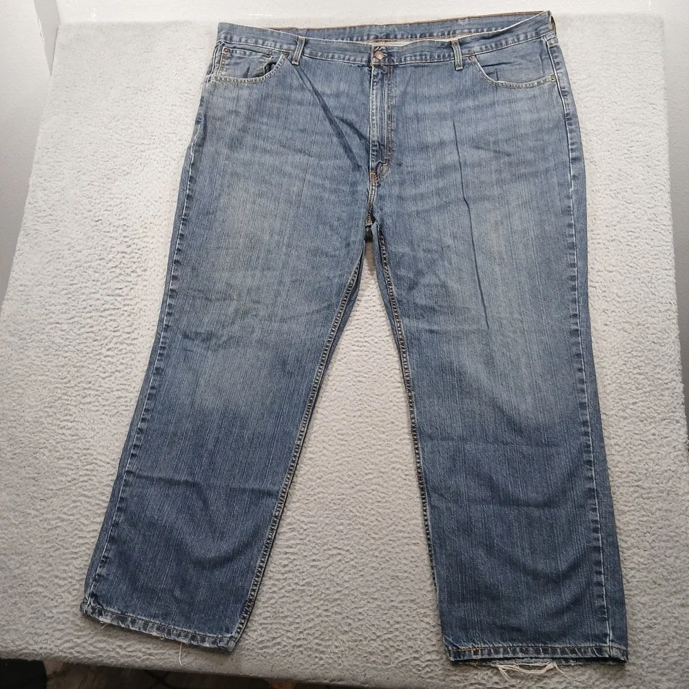 Levi's 559 Relaxed Straight Jeans Mens‎ 52x32 Medium Wash Blue Range EUC